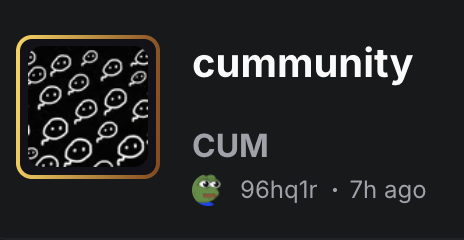 $CUM — stolen repeating sperm art